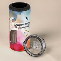 Sojourner Truth 4 in 1 Can Cooler Tumbler I Sell the Shadow - Abolitionist Legacy Watercolor Design - Wonder Print Shop