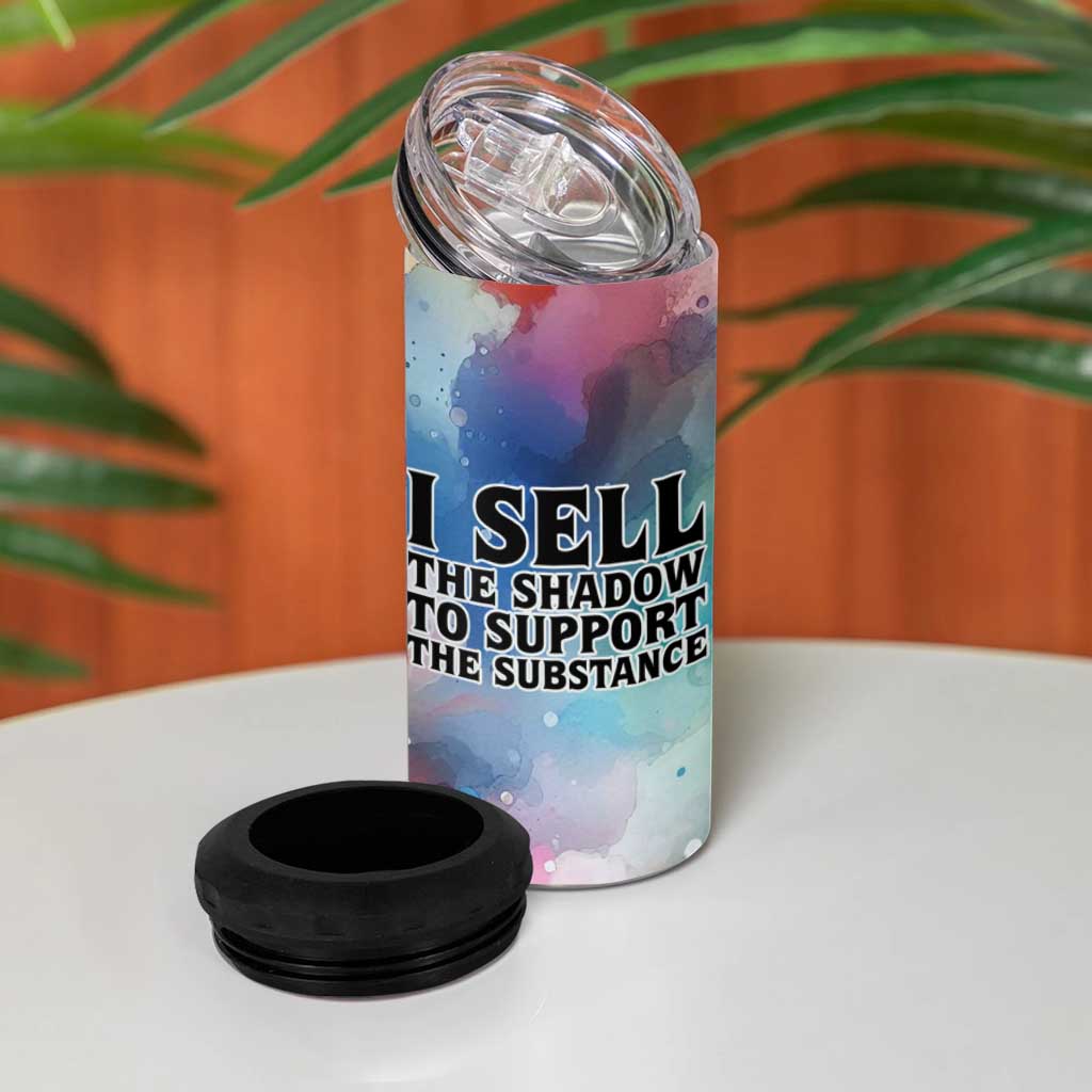 Sojourner Truth 4 in 1 Can Cooler Tumbler I Sell the Shadow - Abolitionist Legacy Watercolor Design - Wonder Print Shop