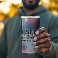 Sojourner Truth 4 in 1 Can Cooler Tumbler I Sell the Shadow - Abolitionist Legacy Watercolor Design - Wonder Print Shop