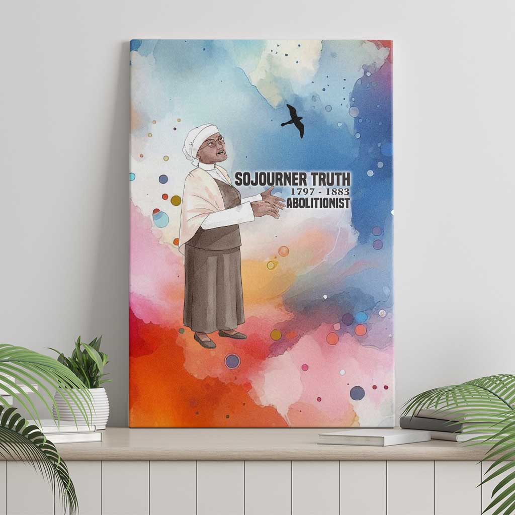 Sojourner Truth Canvas Wall Art I Sell the Shadow - Abolitionist Legacy Watercolor Design - Wonder Print Shop