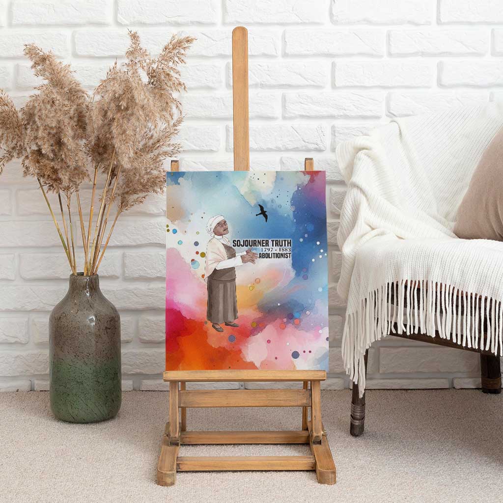 Sojourner Truth Canvas Wall Art I Sell the Shadow - Abolitionist Legacy Watercolor Design - Wonder Print Shop