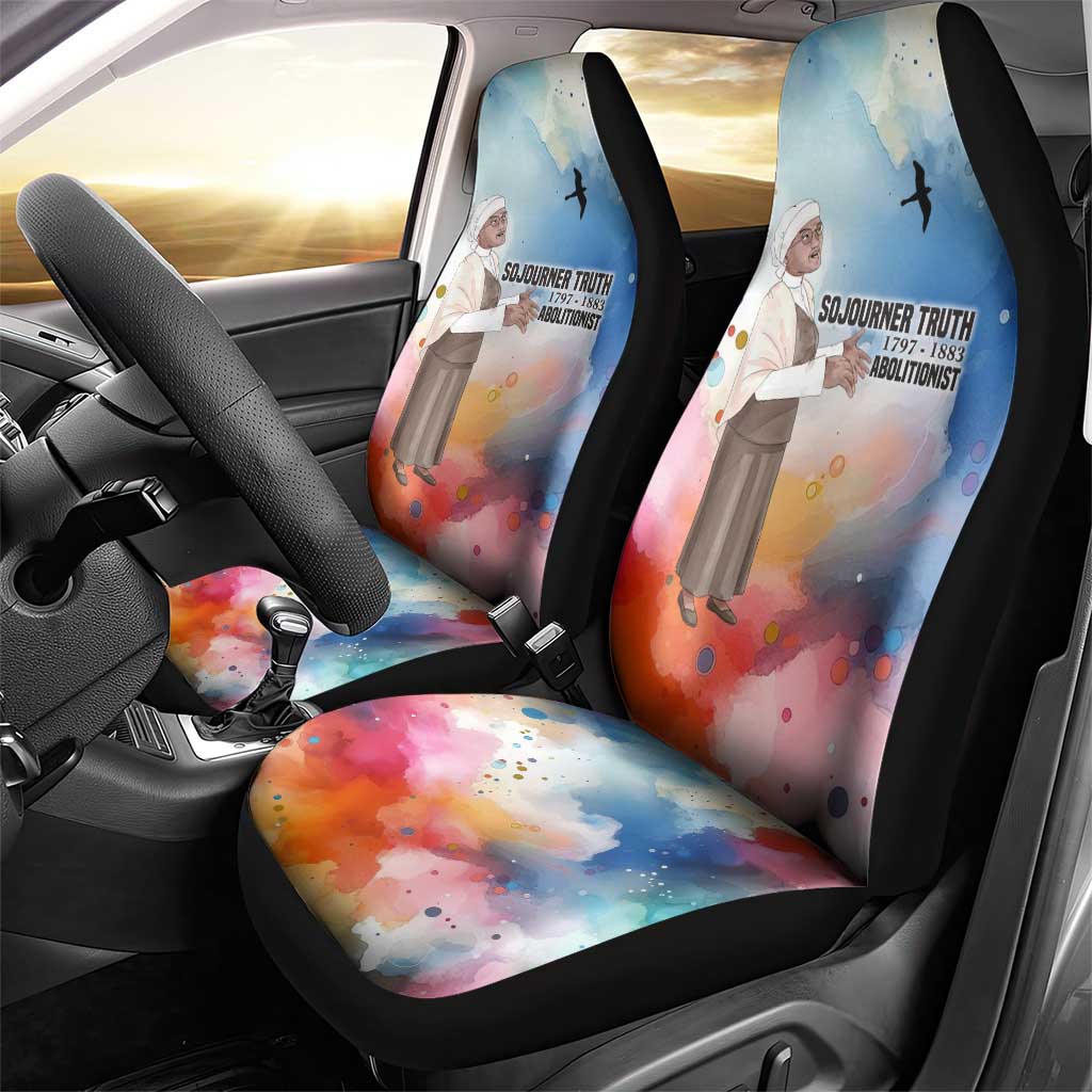 Sojourner Truth Car Seat Cover I Sell the Shadow - Abolitionist Legacy Watercolor Design - Wonder Print Shop