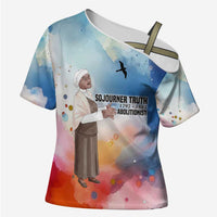 Sojourner Truth Cross Shoulder Shirt I Sell the Shadow - Abolitionist Legacy Watercolor Design - Wonder Print Shop