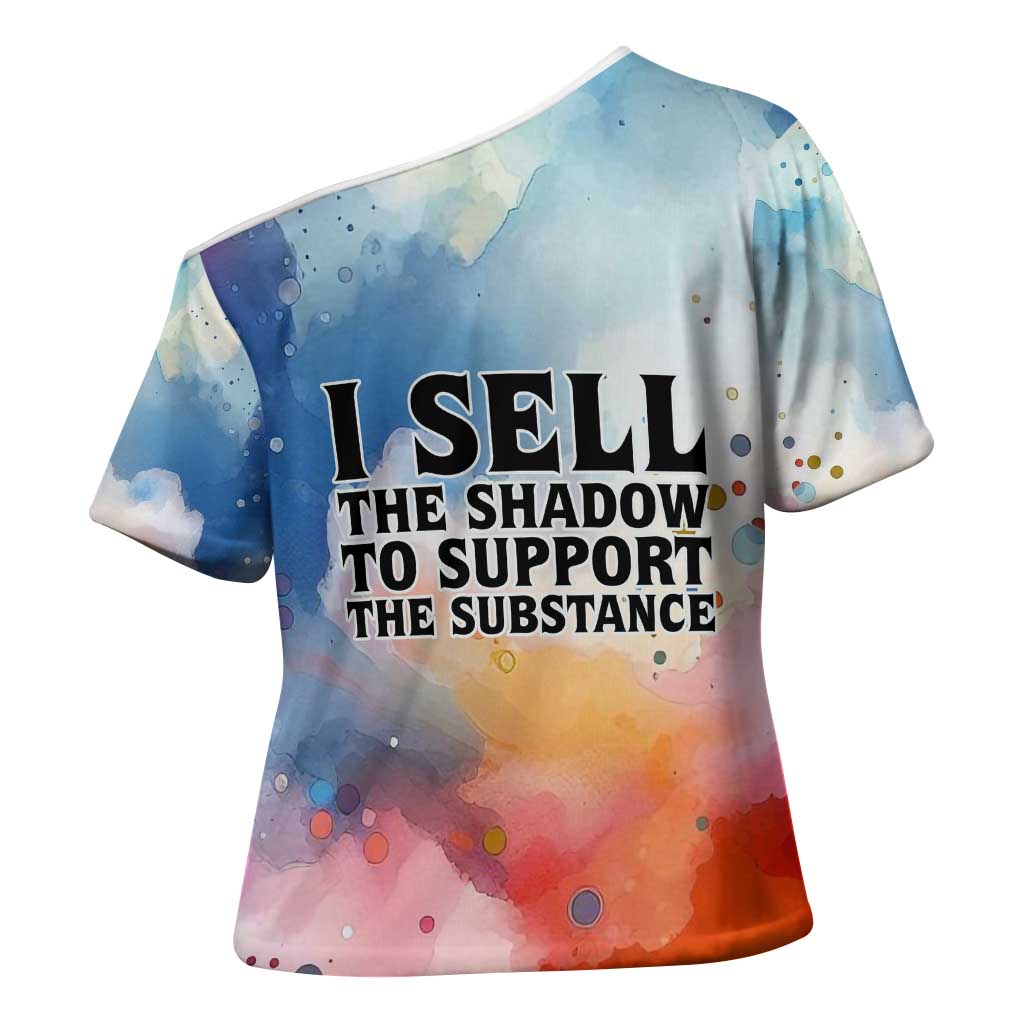 Sojourner Truth Cross Shoulder Shirt I Sell the Shadow - Abolitionist Legacy Watercolor Design - Wonder Print Shop