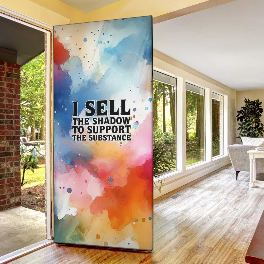 Sojourner Truth Door Cover I Sell the Shadow - Abolitionist Legacy Watercolor Design - Wonder Print Shop