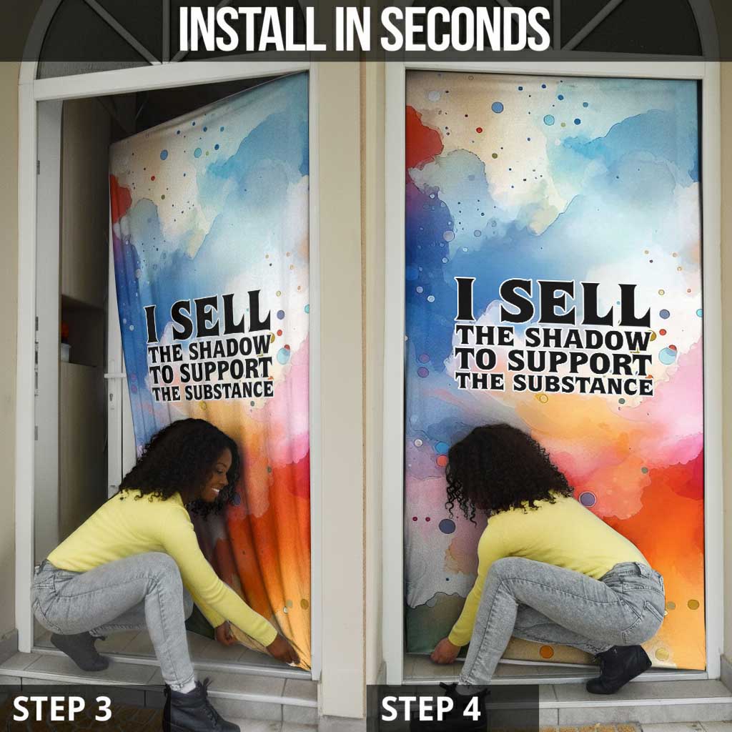 Sojourner Truth Door Cover I Sell the Shadow - Abolitionist Legacy Watercolor Design - Wonder Print Shop