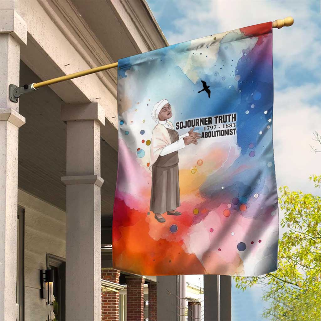 Sojourner Truth Garden Flag I Sell the Shadow - Abolitionist Legacy Watercolor Design - Wonder Print Shop
