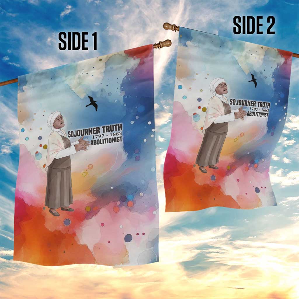 Sojourner Truth Garden Flag I Sell the Shadow - Abolitionist Legacy Watercolor Design - Wonder Print Shop