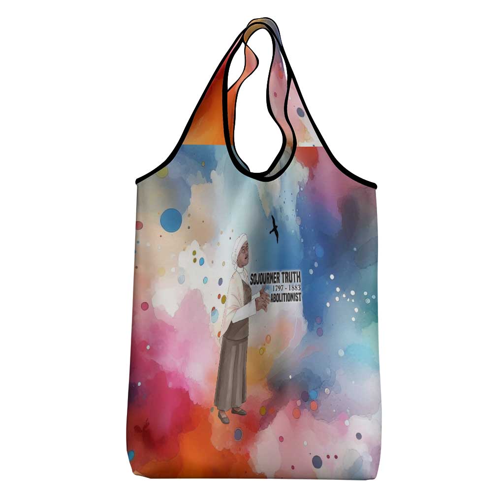 Sojourner Truth Grocery Bag I Sell the Shadow - Abolitionist Legacy Watercolor Design - Wonder Print Shop