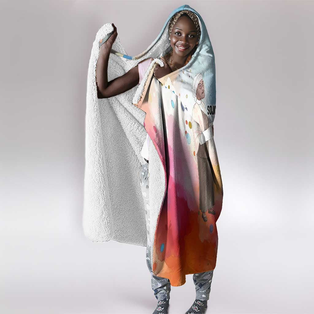 Sojourner Truth Hooded Blanket I Sell the Shadow - Abolitionist Legacy Watercolor Design - Wonder Print Shop