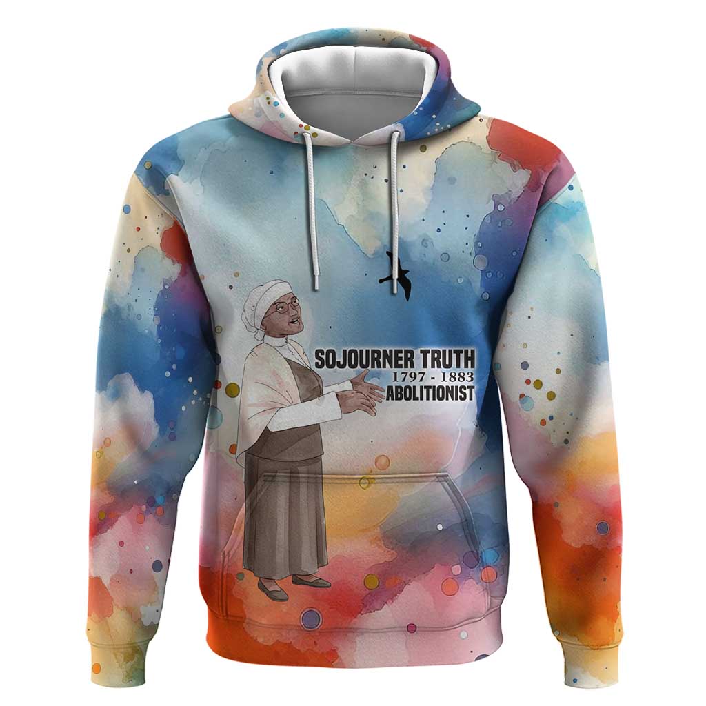 Sojourner Truth Hoodie I Sell the Shadow - Abolitionist Legacy Watercolor Design - Wonder Print Shop