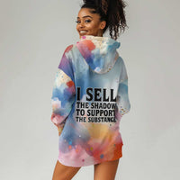 Sojourner Truth Hoodie Dress I Sell the Shadow - Abolitionist Legacy Watercolor Design - Wonder Print Shop
