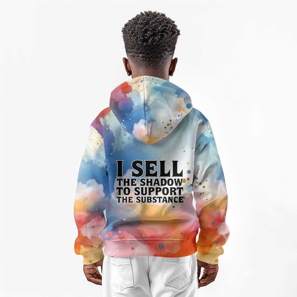 Sojourner Truth Kid Hoodie I Sell the Shadow - Abolitionist Legacy Watercolor Design - Wonder Print Shop