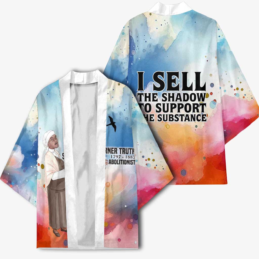 Sojourner Truth Kimono I Sell the Shadow - Abolitionist Legacy Watercolor Design - Wonder Print Shop