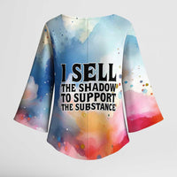 Sojourner Truth Kimono Sleeve Blouse I Sell the Shadow - Abolitionist Legacy Watercolor Design - Wonder Print Shop