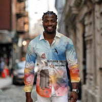 Sojourner Truth Long Sleeve Button Shirt I Sell the Shadow - Abolitionist Legacy Watercolor Design - Wonder Print Shop