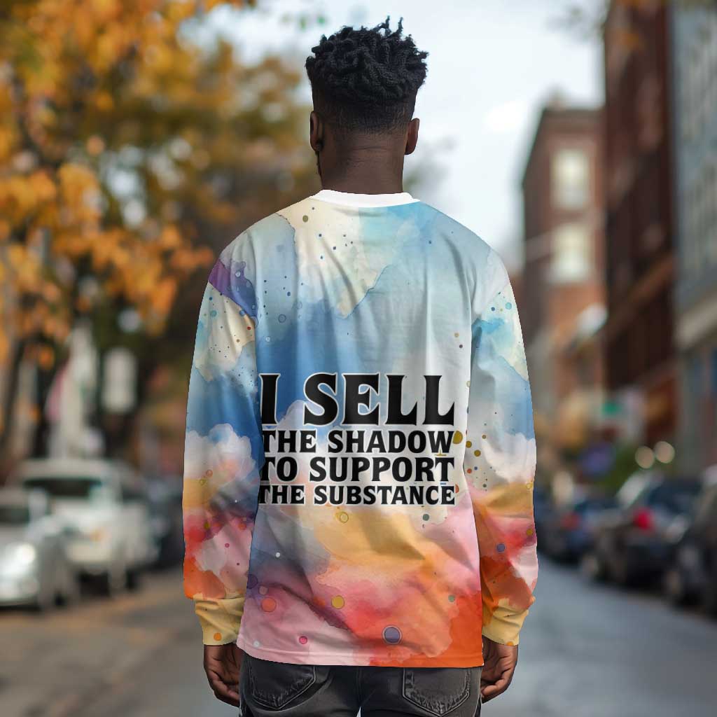 Sojourner Truth Long Sleeve Shirt I Sell the Shadow - Abolitionist Legacy Watercolor Design - Wonder Print Shop