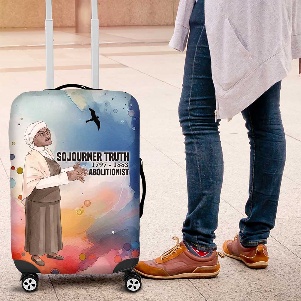 Sojourner Truth Luggage Cover I Sell the Shadow - Abolitionist Legacy Watercolor Design - Wonder Print Shop