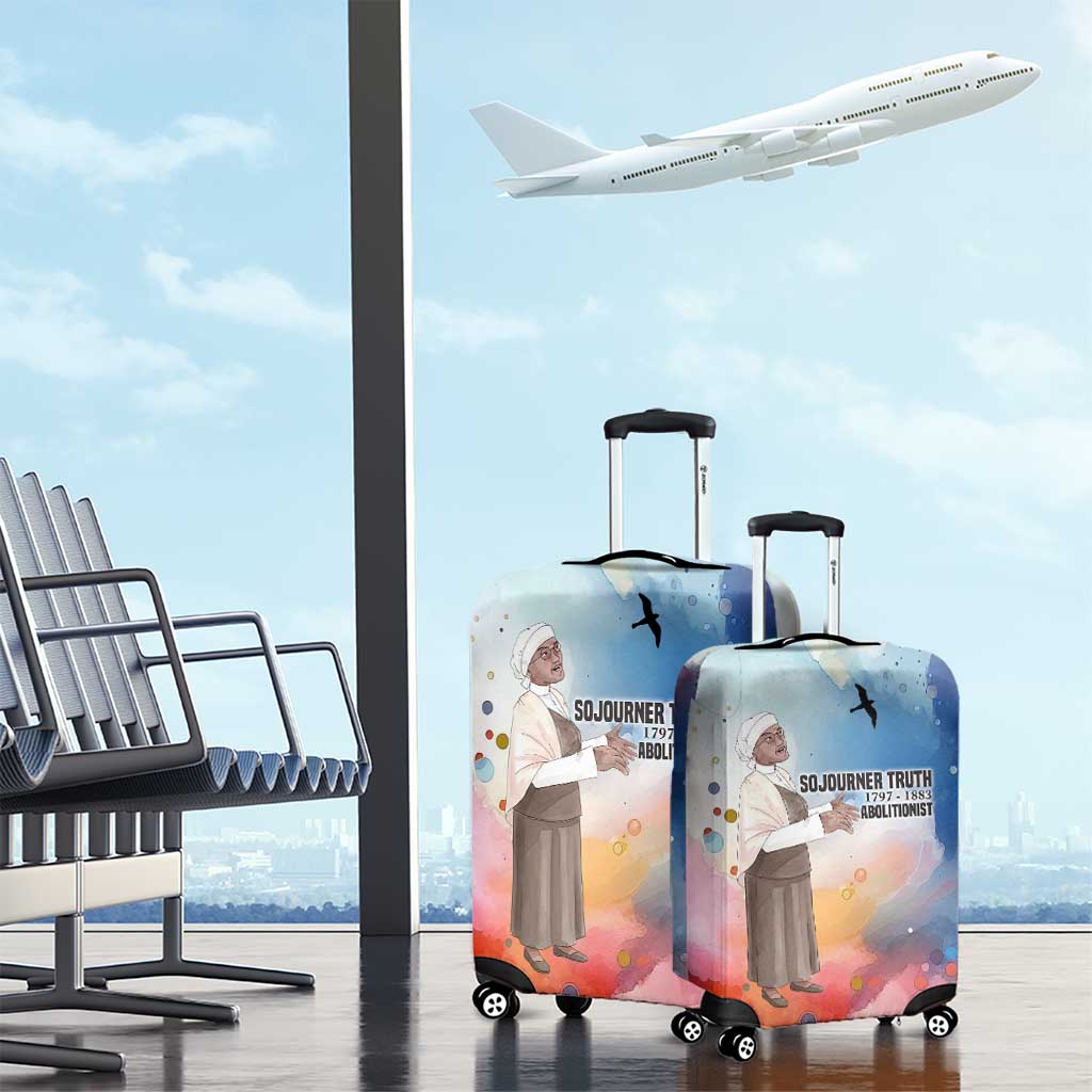 Sojourner Truth Luggage Cover I Sell the Shadow - Abolitionist Legacy Watercolor Design - Wonder Print Shop