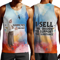 Sojourner Truth Men Tank Top I Sell the Shadow - Abolitionist Legacy Watercolor Design - Wonder Print Shop