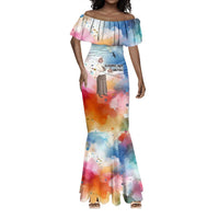 Sojourner Truth Mermaid Dress I Sell the Shadow - Abolitionist Legacy Watercolor Design TS04