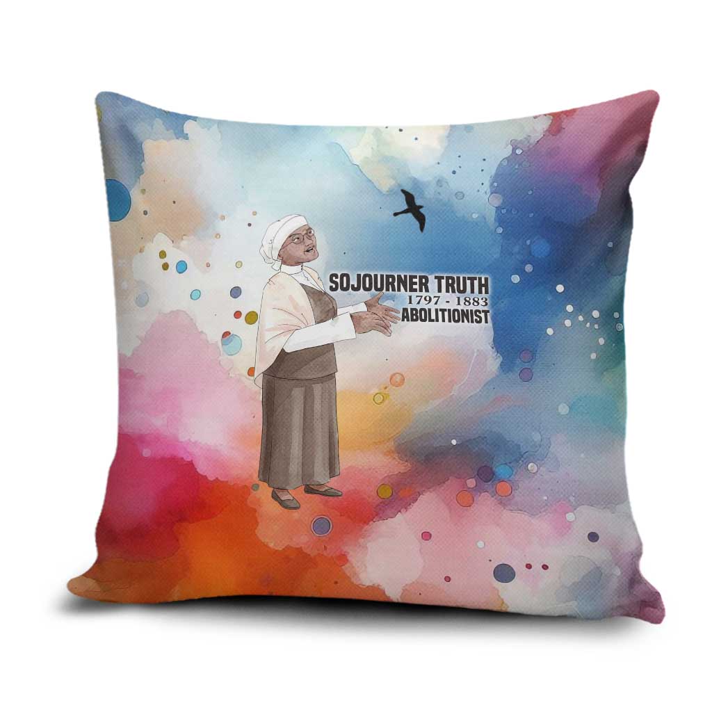 Sojourner Truth Pillow Cover I Sell the Shadow - Abolitionist Legacy Watercolor Design - Wonder Print Shop