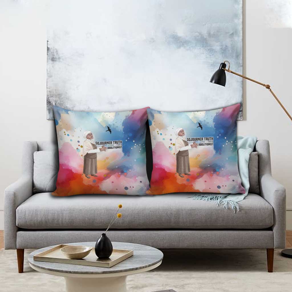Sojourner Truth Pillow Cover I Sell the Shadow - Abolitionist Legacy Watercolor Design - Wonder Print Shop