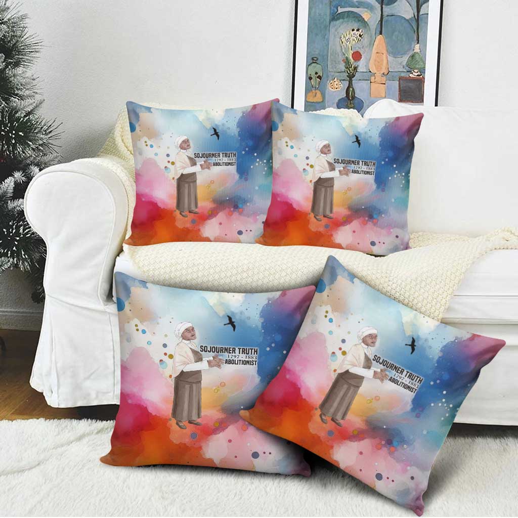 Sojourner Truth Pillow Cover I Sell the Shadow - Abolitionist Legacy Watercolor Design - Wonder Print Shop