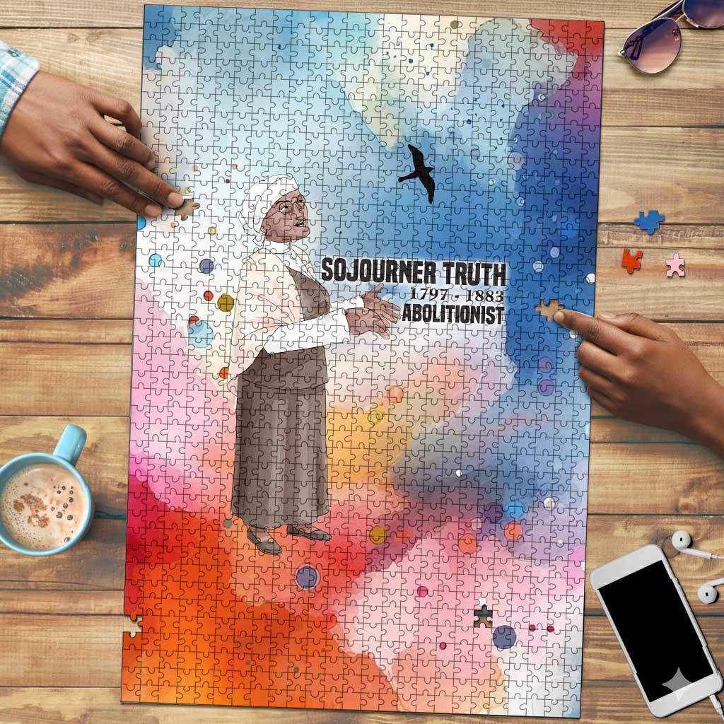 Sojourner Truth Puzzle I Sell the Shadow - Abolitionist Legacy Watercolor Design - Wonder Print Shop
