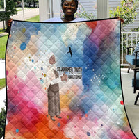 Sojourner Truth Quilt I Sell the Shadow - Abolitionist Legacy Watercolor Design - Wonder Print Shop