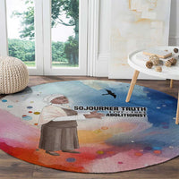 Sojourner Truth Round Carpet I Sell the Shadow - Abolitionist Legacy Watercolor Design - Wonder Print Shop