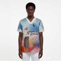 Sojourner Truth Scrub Top I Sell the Shadow - Abolitionist Legacy Watercolor Design - Wonder Print Shop
