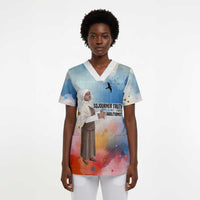 Sojourner Truth Scrub Top I Sell the Shadow - Abolitionist Legacy Watercolor Design - Wonder Print Shop