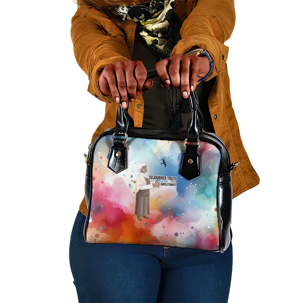 Sojourner Truth Shoulder Handbag I Sell the Shadow - Abolitionist Legacy Watercolor Design - Wonder Print Shop