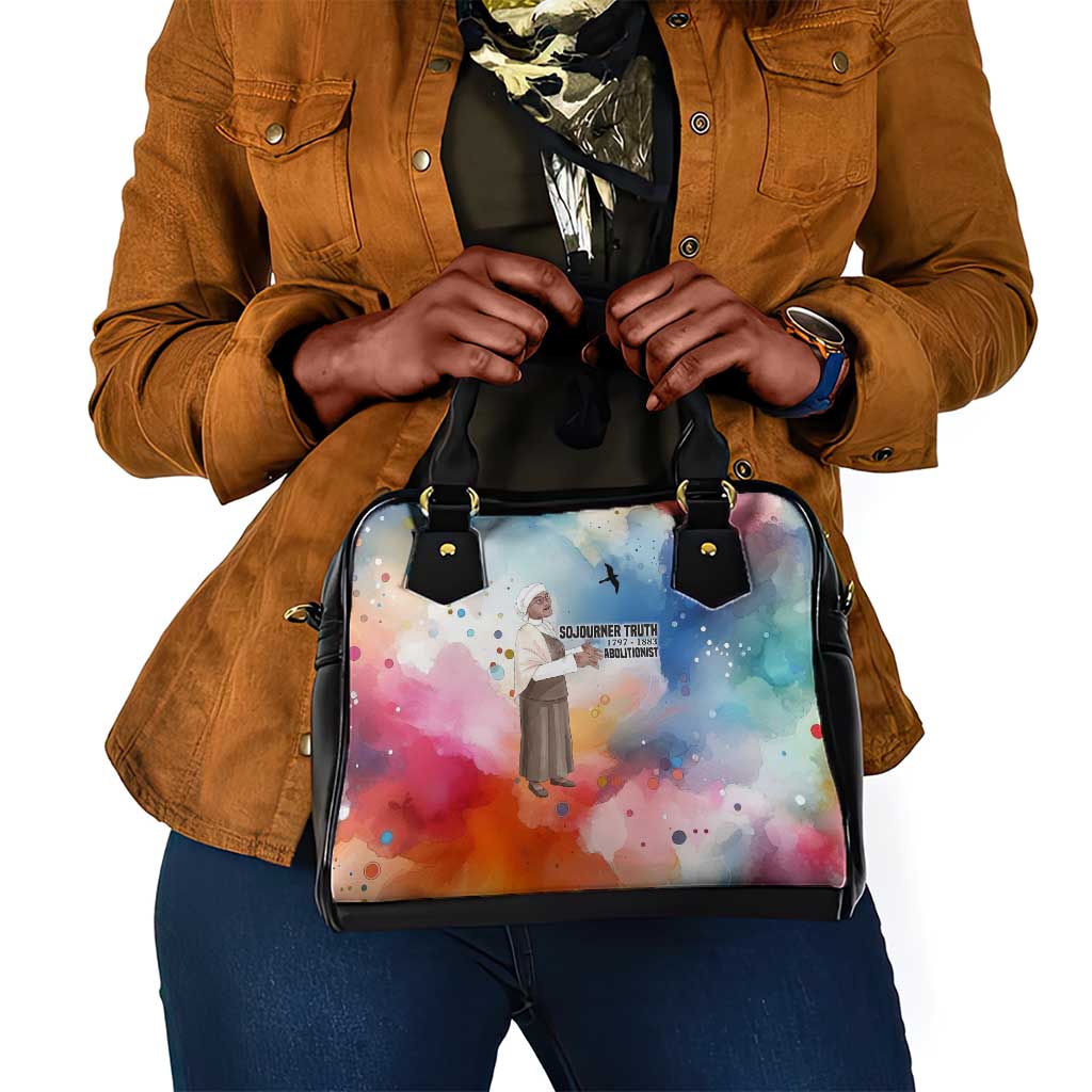 Sojourner Truth Shoulder Handbag I Sell the Shadow - Abolitionist Legacy Watercolor Design - Wonder Print Shop