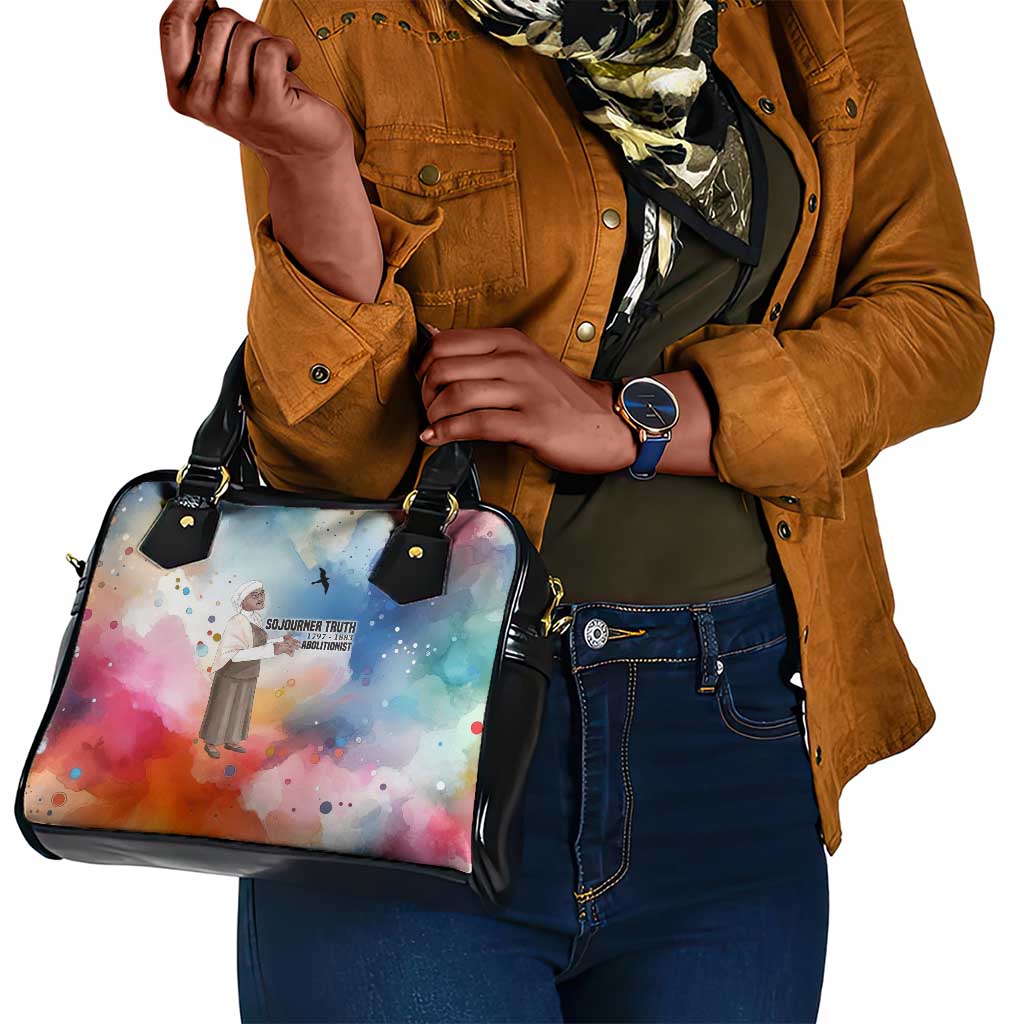 Sojourner Truth Shoulder Handbag I Sell the Shadow - Abolitionist Legacy Watercolor Design - Wonder Print Shop