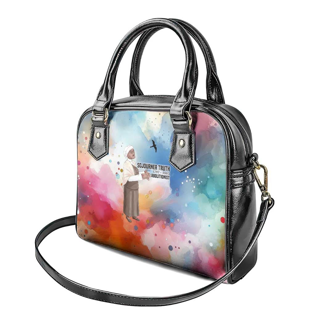 Sojourner Truth Shoulder Handbag I Sell the Shadow - Abolitionist Legacy Watercolor Design - Wonder Print Shop