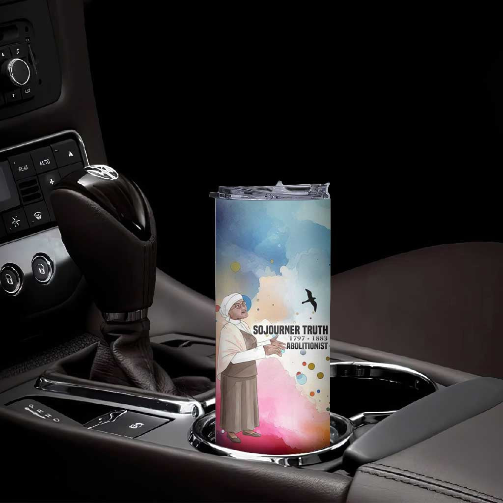 Sojourner Truth Skinny Tumbler I Sell the Shadow - Abolitionist Legacy Watercolor Design - Wonder Print Shop