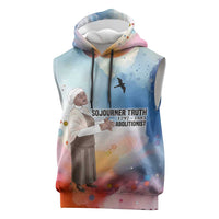 Sojourner Truth Sleeveless Hoodie I Sell the Shadow - Abolitionist Legacy Watercolor Design - Wonder Print Shop