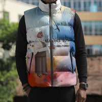 Sojourner Truth Sleeveless Puffer Jacket I Sell the Shadow - Abolitionist Legacy Watercolor Design - Wonder Print Shop