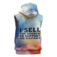 Sojourner Truth Sleeveless Zip Hoodie I Sell the Shadow - Abolitionist Legacy Watercolor Design - Wonder Print Shop