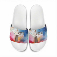 Sojourner Truth Slide Sandals I Sell the Shadow - Abolitionist Legacy Watercolor Design - Wonder Print Shop