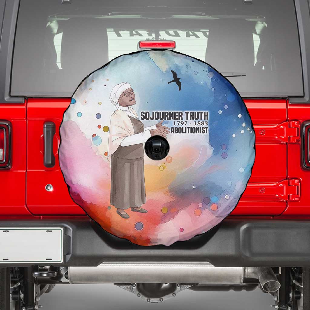 Sojourner Truth Spare Tire Cover I Sell the Shadow - Abolitionist Legacy Watercolor Design - Wonder Print Shop