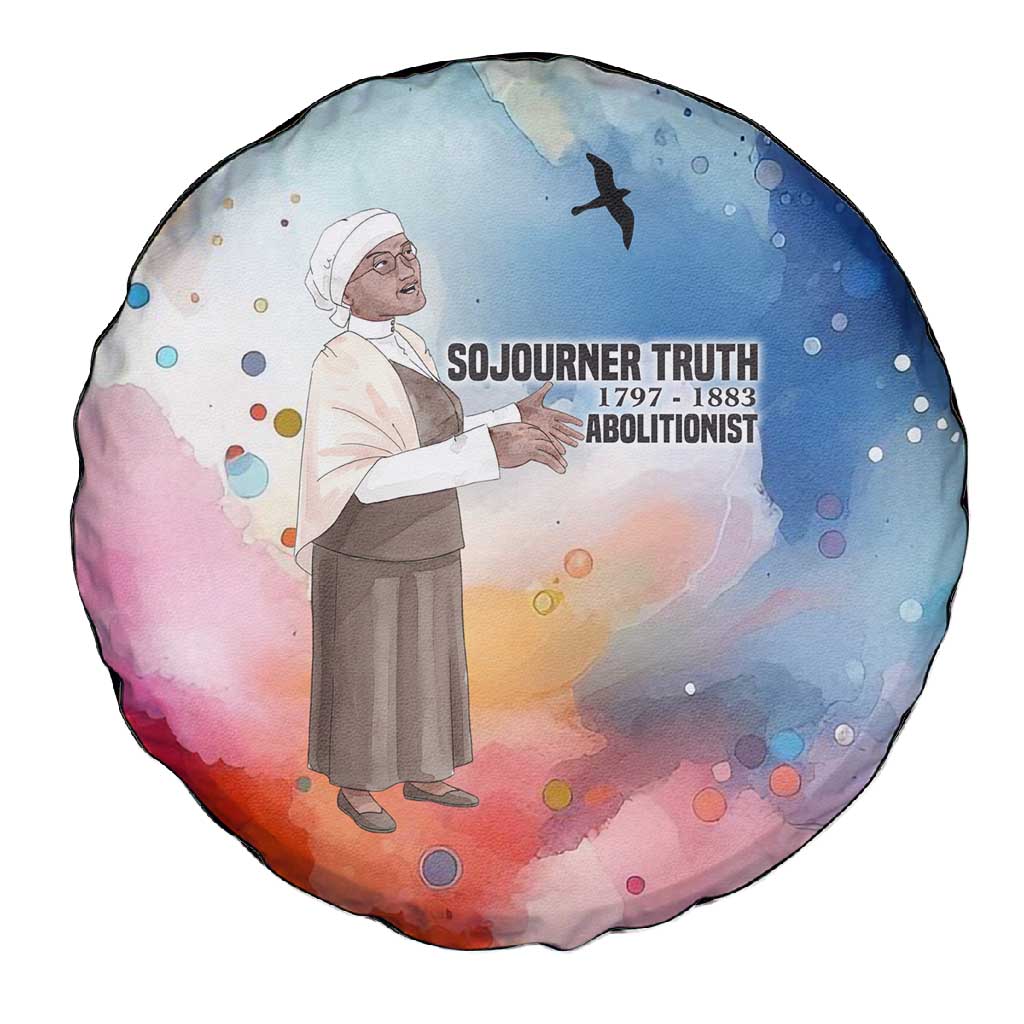 Sojourner Truth Spare Tire Cover I Sell the Shadow - Abolitionist Legacy Watercolor Design - Wonder Print Shop