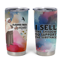 Sojourner Truth Tumbler Cup I Sell the Shadow - Abolitionist Legacy Watercolor Design - Wonder Print Shop