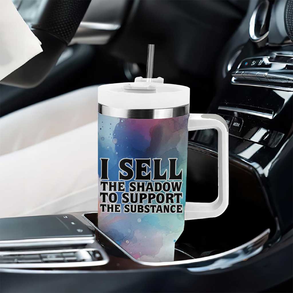 Sojourner Truth Tumbler With Handle I Sell the Shadow - Abolitionist Legacy Watercolor Design - Wonder Print Shop