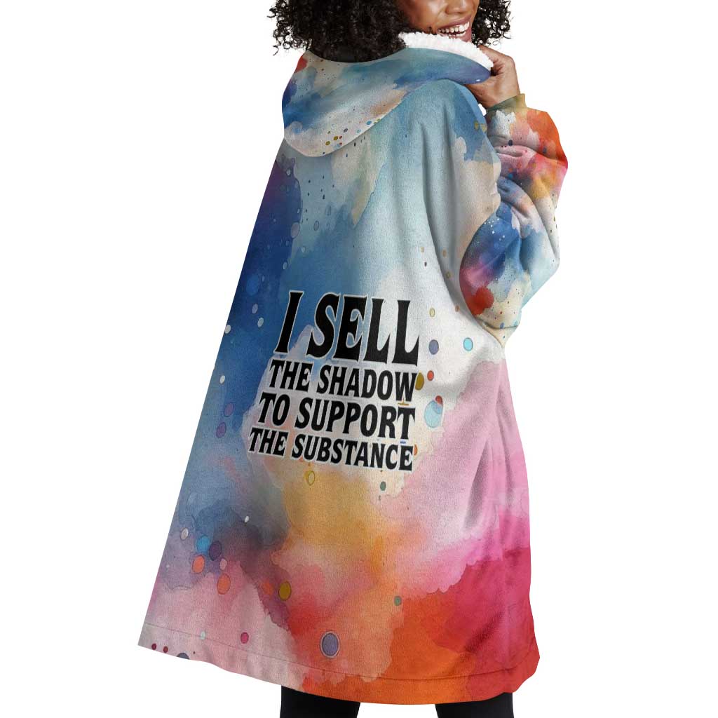 Sojourner Truth Wearable Blanket Hoodie I Sell the Shadow - Abolitionist Legacy Watercolor Design - Wonder Print Shop