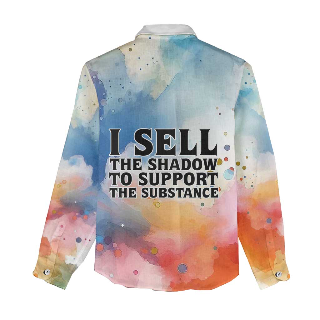 Sojourner Truth Women Casual Shirt I Sell the Shadow - Abolitionist Legacy Watercolor Design - Wonder Print Shop