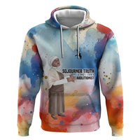 Sojourner Truth Zip Hoodie I Sell the Shadow - Abolitionist Legacy Watercolor Design - Wonder Print Shop