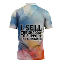 Sojourner Truth Zipper Polo Shirt I Sell the Shadow - Abolitionist Legacy Watercolor Design - Wonder Print Shop